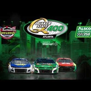 Night racing returns to Atlanta Motor Speedway on July 9th for the Quaker State 400 Available at Walmart!